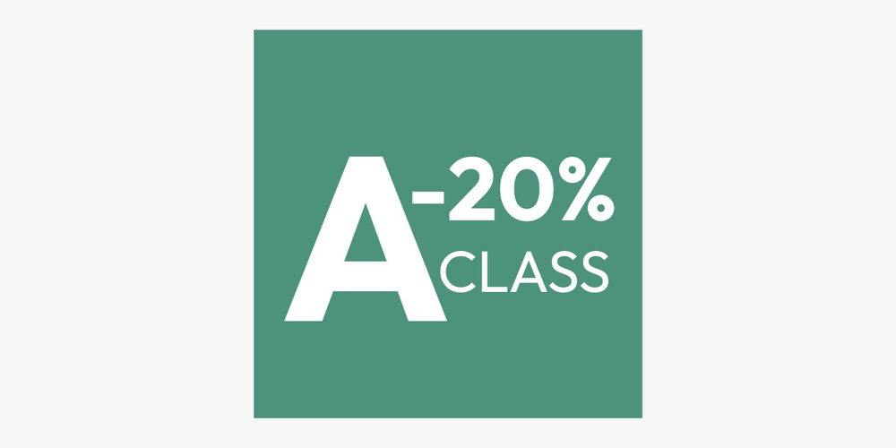 20% meglio della classe A