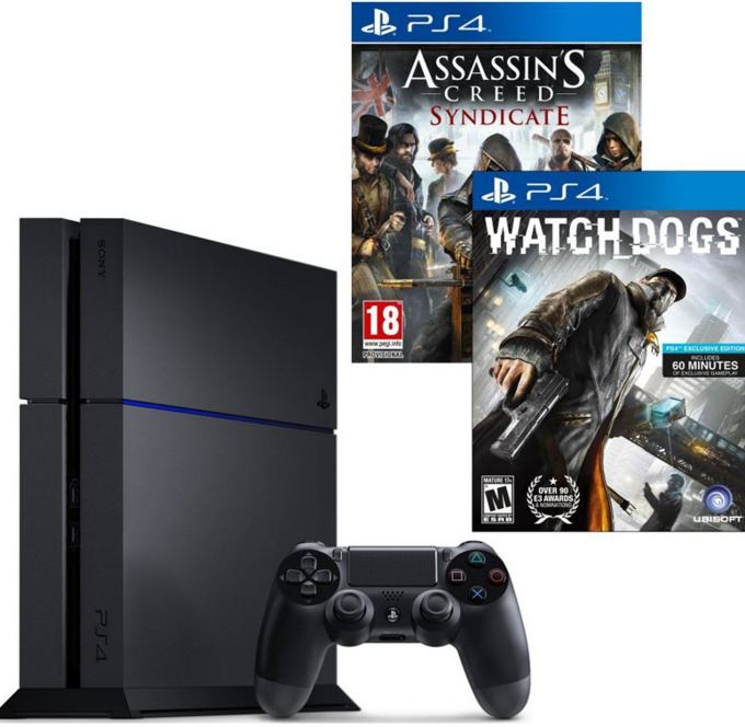 Product Datasheet Sony Playstation 4 1tb Assassin S Creed Syndicate Watch Dogs 1000 Gb Wi Fi Black Game Consoles