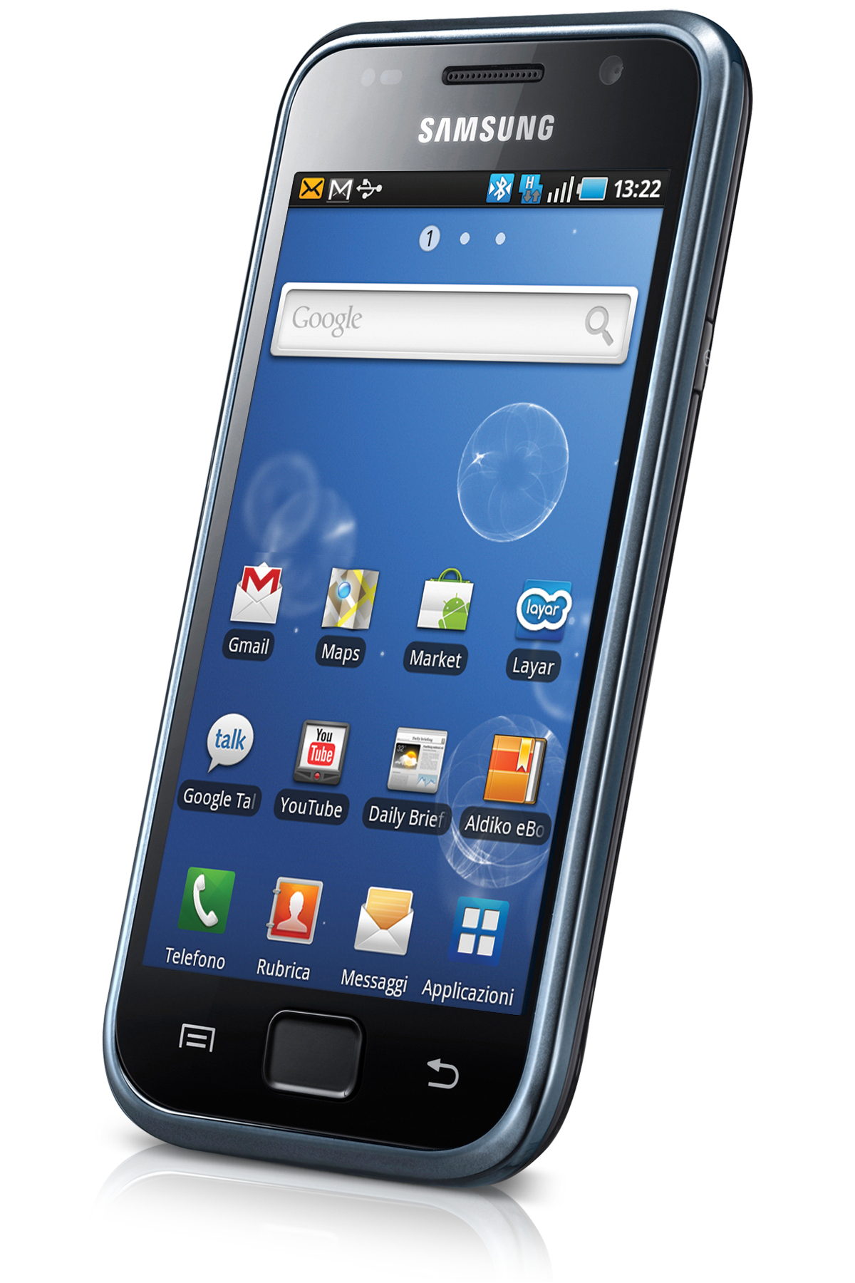 samsung galaxy s gt-i9000 10.2 cm (4") 黑色 1500 mah