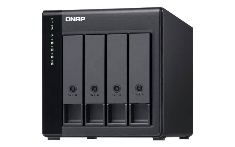 QNAP TL-D400S Boîtier de disques de stockage Boîtier disque dur/SSD Noir, Gris 2.5/3.5