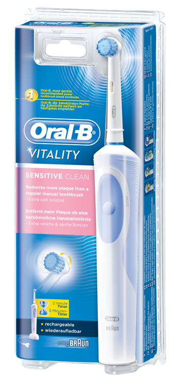 vitality sensitive clean electric toothbrush