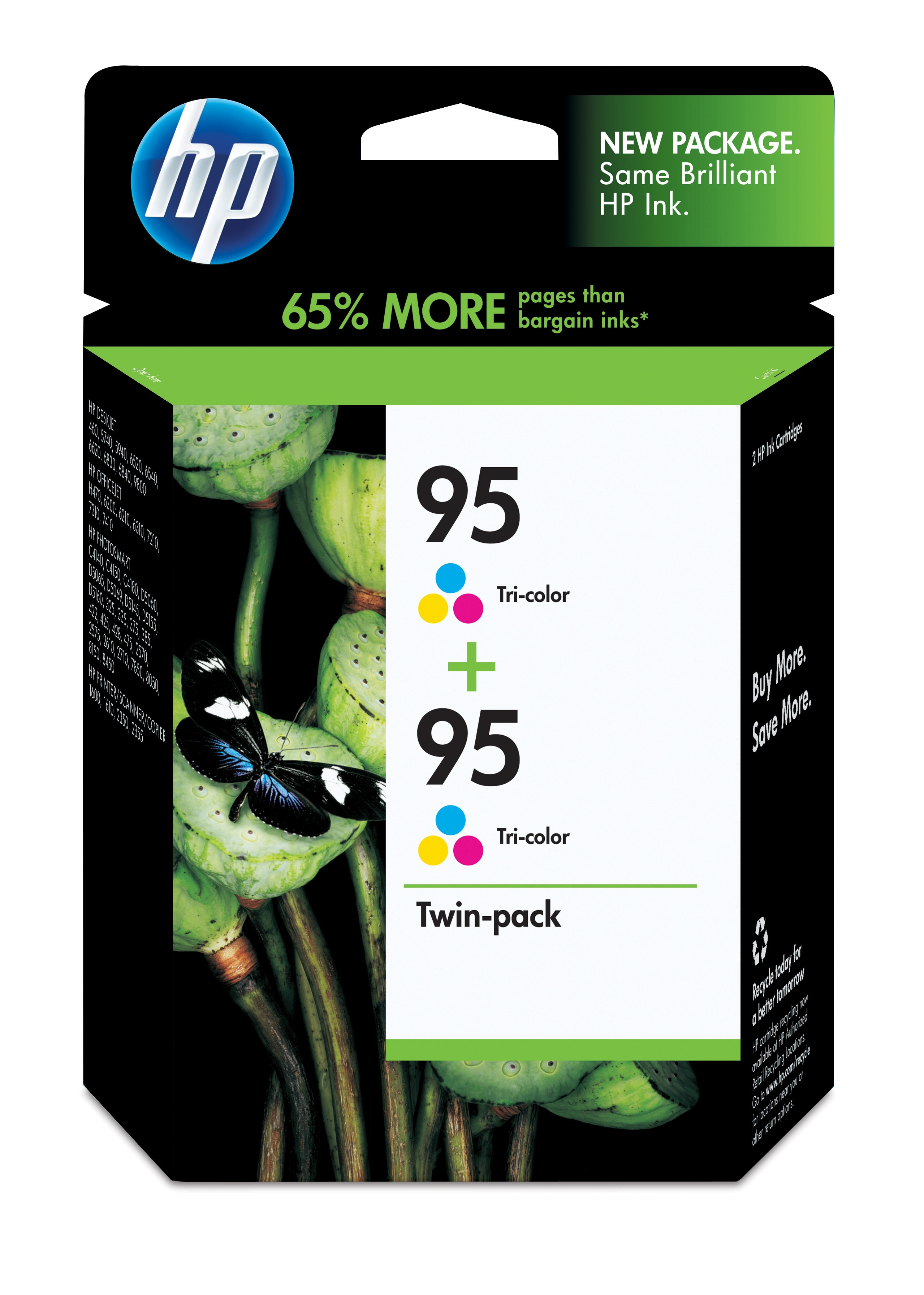 95 2-pack Tri-color Original Ink Cartridges