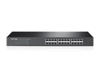24port 10/100 Switch, 1U rack 6935364021474 Z000034 - TP-Link TL-SF1024 switch No administrado Fast Ethernet (10/100) Negro