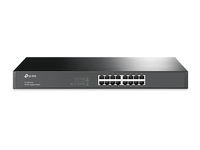 16 port Gigabit Switch,1U Rack 6935364020095 Z000043 - TP-Link TL-SG1016 switch No administrado Gigabit Ethernet (10/100/1000) 1U Negro