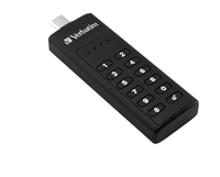 Verbatim Keypad Secure - USB 3.0 Drivecon tastierino d'?accesso e crittografia dei dati - 128 GB - Black