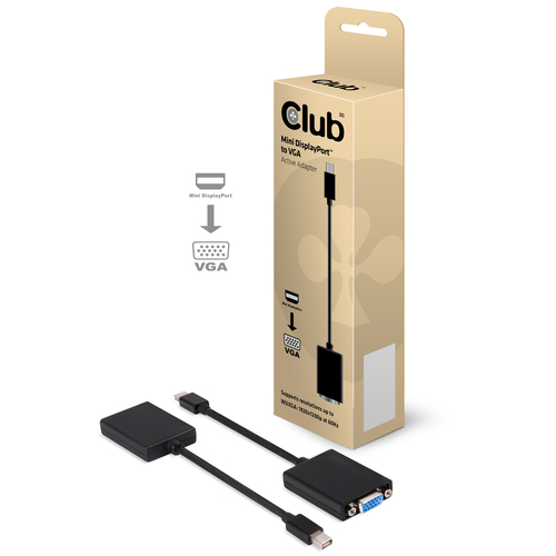 CLUB3D Mini DisplayPort to VGA Adapter Adapter Cable