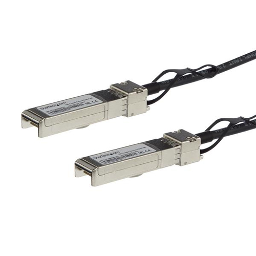 StarTech.com MSA conform SFP+ DAC Twinax kabel 3m, 3 m, SFP+, SFP+, Zwart