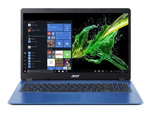 Acer Aspire 3 A315-54K-541V Notebook Blue 39.6 cm (15.6") 1366 x 768 pixels 6th gen Intel® Core™ i5 4 GB DDR4-SDRAM 512 GB SSD Wi-Fi 5 (802.11ac) Windows 10 Home