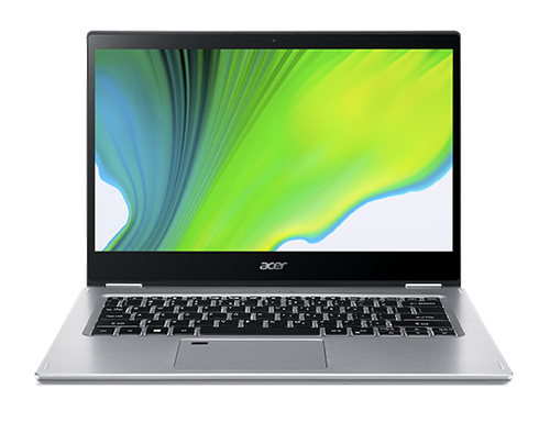 Acer Spin 3 SP314-54N-50W3 Hybrid (2-in-1) Silver 35.6 cm (14") 1920 x 1080 pixels Touchscreen 10th gen Intel® Core™ i5 8 GB LPDDR4-SDRAM 512 GB SSD Wi-Fi 6 (802.11ax) Windows 10 Home