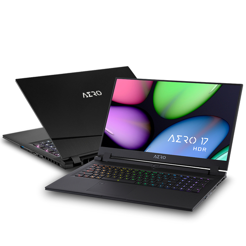Gigabyte AERO 17 HDR YB-8FR4450SP Notebook Black 43.9 cm (17.3") 3840 x 2160 pixels 10th gen Intel® Core™ i7 32 GB DDR4-SDRAM 1000 GB SSD NVIDIA GeForce RTX 2080 SUPER Wi-Fi 6 (802.11ax) Windows 10 Pro