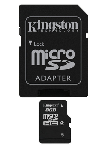 Kingston Technology 8GB microSDHC memory card