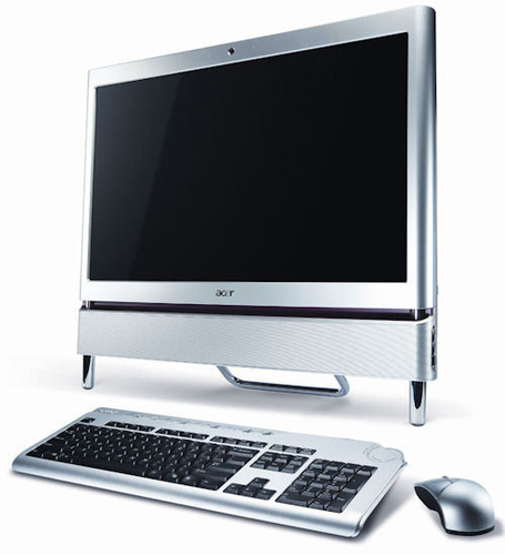 Acer Aspire AZ5610 58.4 cm (23") 1920 x 1080 pixels Touchscreen Intel® Core™2 Quad 4 GB DDR3-SDRAM 750 GB AMD Radeon HD 4570 Silver Windows 7 Home Premium