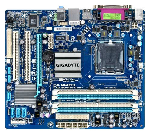 Gigabyte GA-G41M-COMBO Intel G41 LGA 775 (Socket T) Micro ATX carte mère