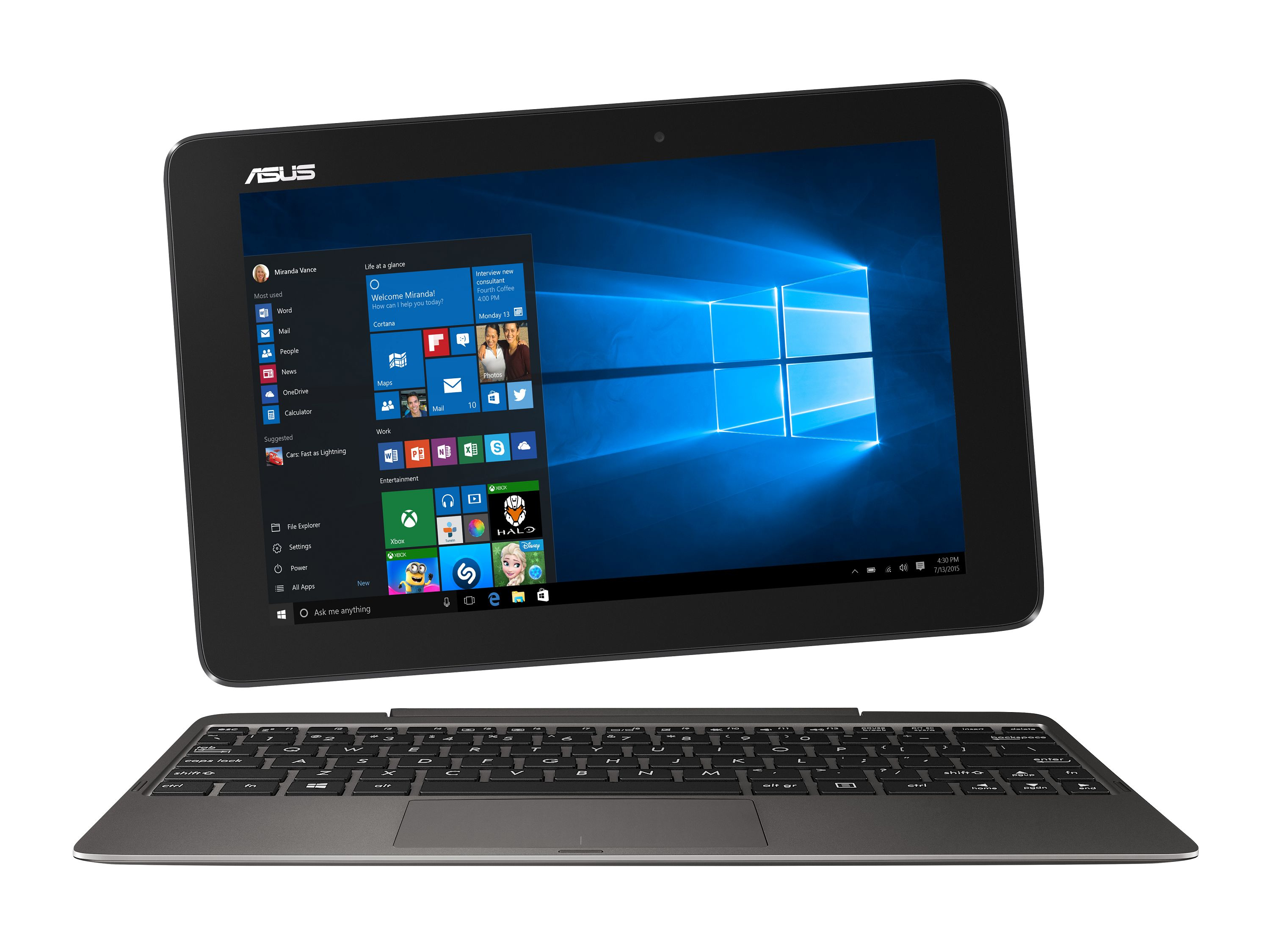 asus transformer book t100ha-c4-gr hibrida (2-in-1) 25,6 cm (10.