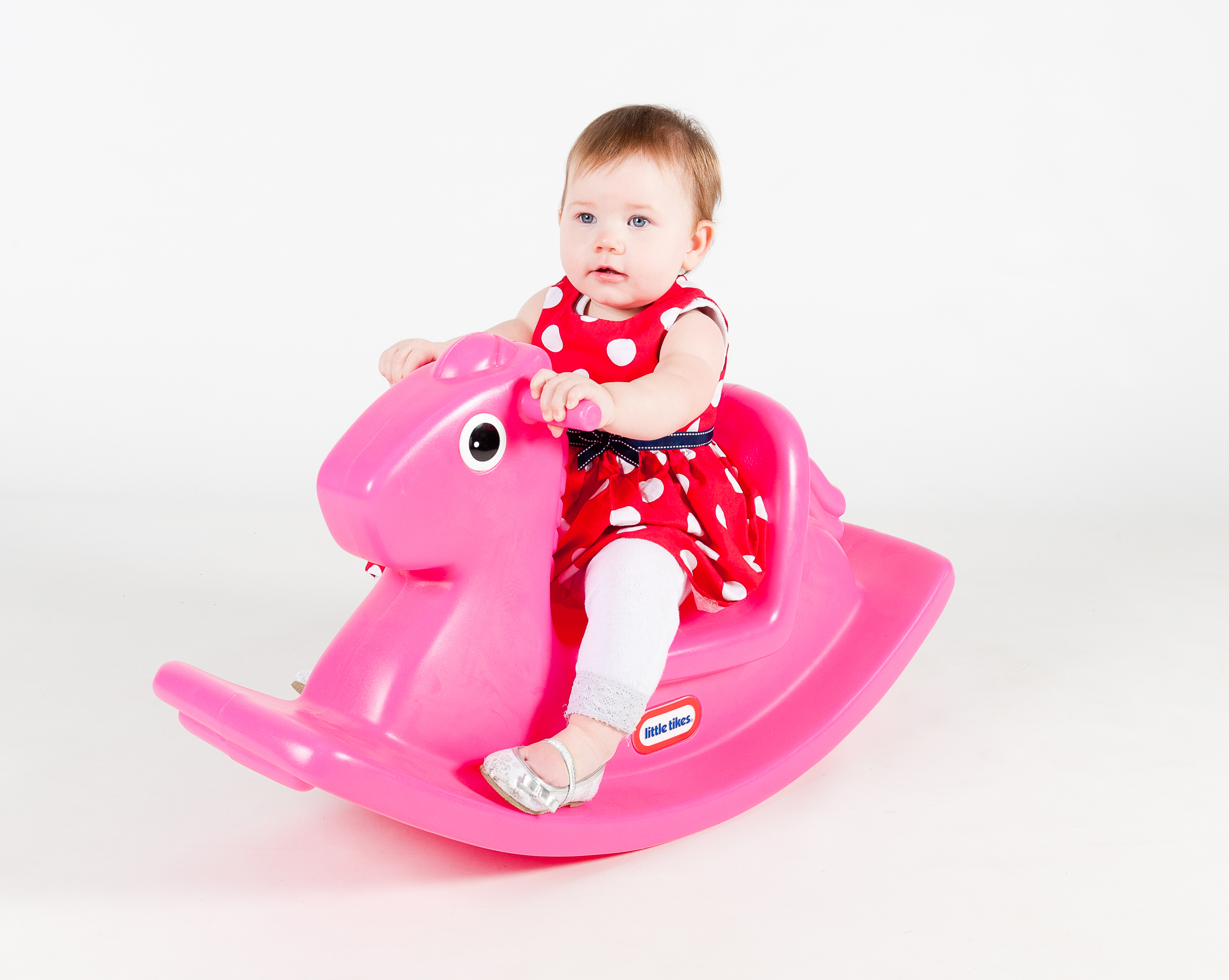 magenta rocking horse