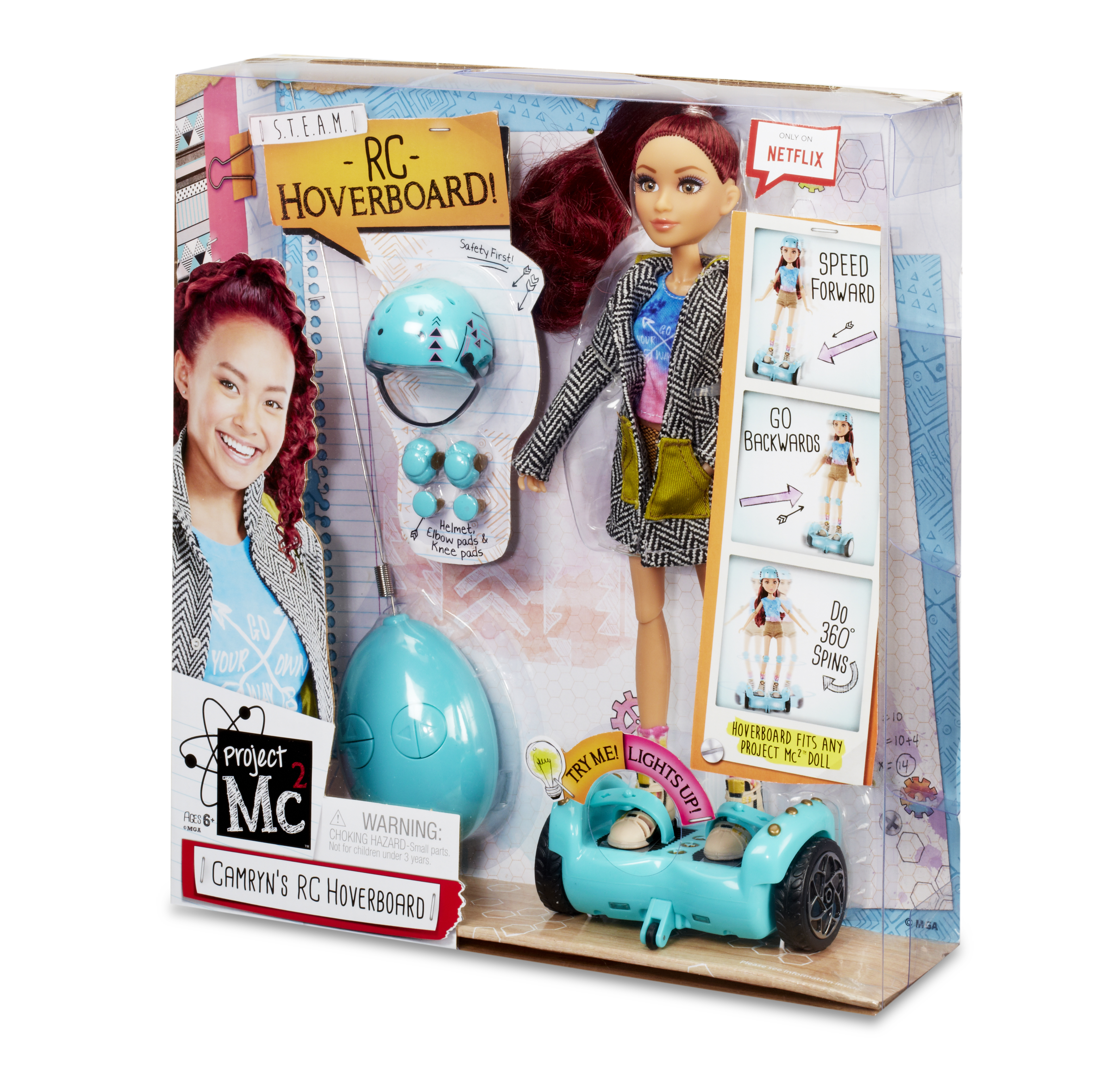 project mc2 hoverboard doll