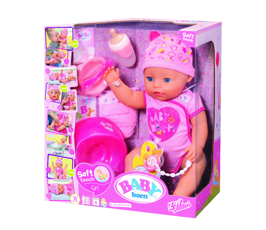 zapf baby born soft touch 824368