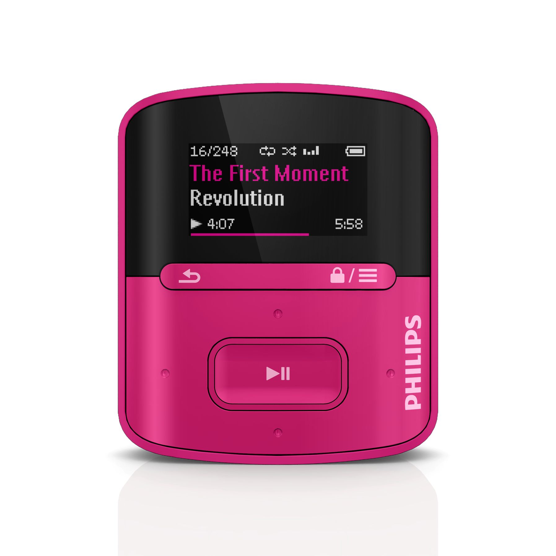 how to reset philips gogear mp3 player