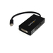 Photo STARTECH             StarTech.com Adaptateur de voyage Mini DisplayPort vers DVI / DisplayPort / HDMI - Convertisseur vid