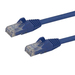 Photo STARTECH             StarTech.com Câble réseau Cat6 Gigabit UTP sans crochet de 2m - Cordon Ethernet RJ45 anti-accroc - M