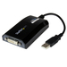 Photo STARTECH             StarTech.com Adaptateur USB vers DVI - 1920x1200 - Carte Graphique et Vidéo Externe - Câble Adaptate