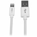 Photo STARTECH             StarTech.com Câble Apple Lightning vers USB pour iPhone, iPod, iPad - 2 m Blanc