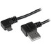 Photo STARTECH             StarTech.com Câble USB A vers Micro B de 1 m avec connecteurs coudés à angle droit - M/M - Noir