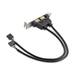Photo STARTECH             StarTech.com Equerre USB 2 ports - Adaptateur Slot USB - Faible Encombrement (LP)