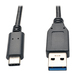 Photo EATON                Tripp Lite U428-003-G2 câble USB 1,83 m USB 3.2 Gen 2 (3.1 Gen 2) USB C USB A Noir