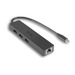 Photo I-TEC                i-tec Advance USB-C Slim Passive HUB 3 Port + Gigabit Ethernet Adapter