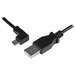 Photo STARTECH             StarTech.com Câble USB vers Micro USB coudé à angle gauche de 50 cm - 0,25 mm² - M/M - Noir