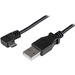 Photo STARTECH             StarTech.com Câble USB vers Micro USB coudé à angle droit de 50 cm - 0,25 mm² - M/M - Noir