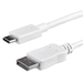 Photo STARTECH             StarTech.com Câble adaptateur USB C vers DisplayPort de 1 m - 4K 60 Hz - Blanc