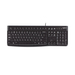 Photo LOGITECH             Logitech K120 Corded Keyboard clavier Souris incluse USB AZERTY Français Noir
