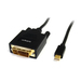 Photo STARTECH             StarTech.com Câble Mini DisplayPort vers DVI de 1,8m - Adaptateur Mini DP à DVI - Vidéo 1080p - Pass