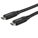 Photo STARTECH             StarTech.com Câble USB-C vers USB-C avec Power Delivery 5A de 1 m - USB 2.0 - Noir