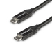 Photo STARTECH             StarTech.com Câble USB-C vers USB-C avec Power Delivery 5A de 50 cm - USB 2.0 - Noir