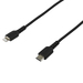 Photo STARTECH             StarTech.com Câble USB-C vers Lightning Noir Robuste 2m - Câble de Charge/Synchronistation USB Type 
