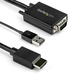 Photo STARTECH             StarTech.com Câble adaptateur VGA vers HDMI - 3 m - 1080p - Audio USB - Alimenté par USB