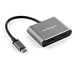 Photo STARTECH             StarTech.com Adaptateur multiport USB-C vers DisplayPort ou HDMI - 4K 60 Hz - Convertisseur 2-en-1