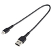 Photo STARTECH             StarTech.com Câble USB-A vers Lightning Noir Robuste 30cm - Câble de Charge/Synchronisation de Type 
