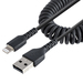Photo STARTECH             StarTech.com Câble USB vers Lightning de 50cm - Certifié Mfi - Adaptateur USB Lightning Noir, Gaine 