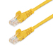 Photo STARTECH             StarTech.com Câble réseau Cat5e sans crochet de 50 cm - Jaune