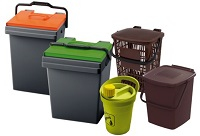 Contenitori per rifiuti e per riciclaggio