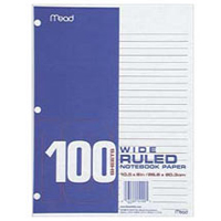 notebook filler paper