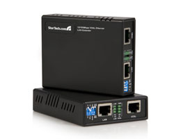 10/100 VDSL2 Ethernet Extender Kit over Single Pair Wire - 1km