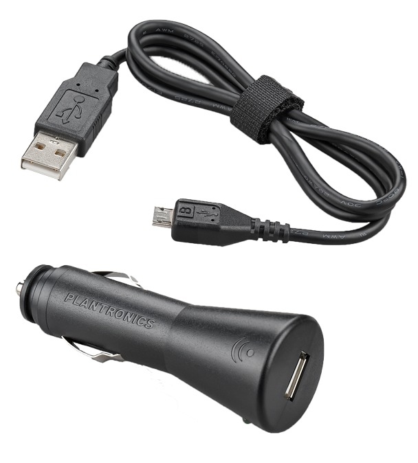 Plantronics CAR CHARGER 12V W/HEADSET CLAM