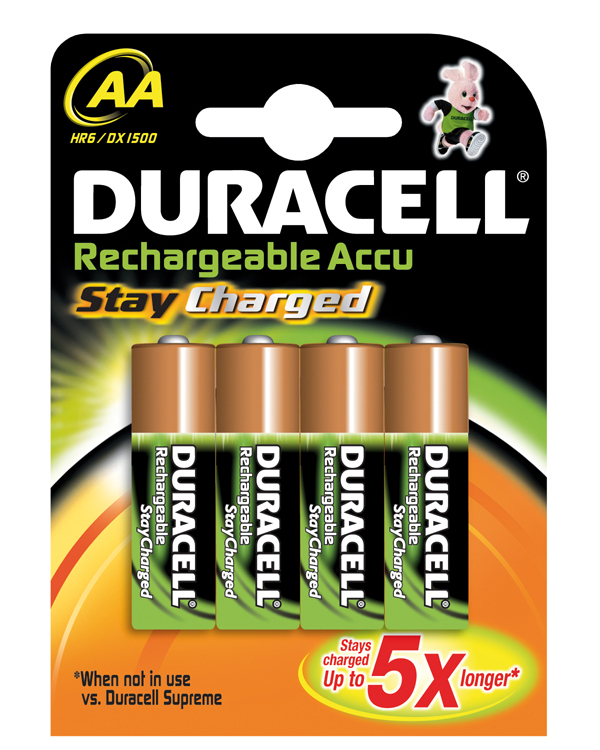 DURACELL Akku StayCharged Mignon-AA 1,2V 2.000mAh 4St