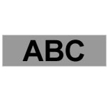 Brother Gloss Laminated Labelling Tape - 12mm, Black/Grey