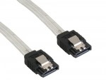 InLine® SATA Anschlusskabel, transparent, 0,3m